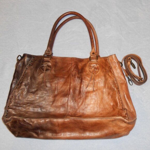 RARE COLD BREW Bed Stu Rockaway Crossbody Leather Bag - Picture 4 of 16